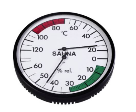 Klimamesser Gehäuse schwarz 160 mm