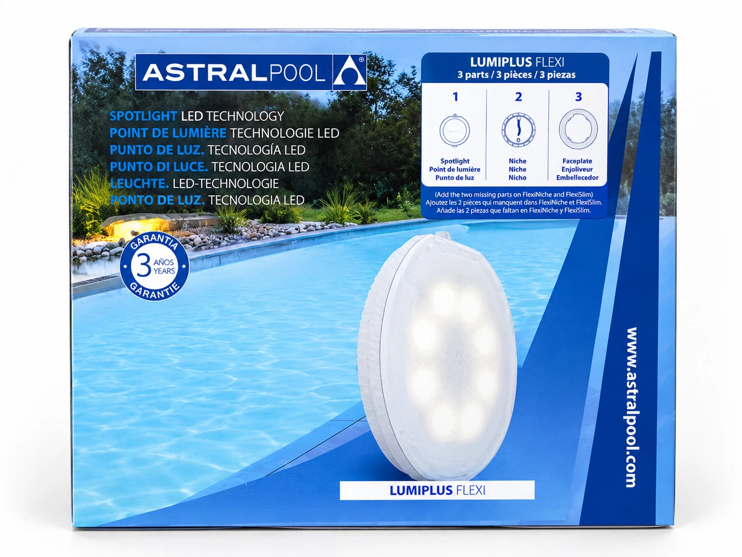 Astral Pool Lumiplus Flexi LED Unterwasser Scheinwerfer