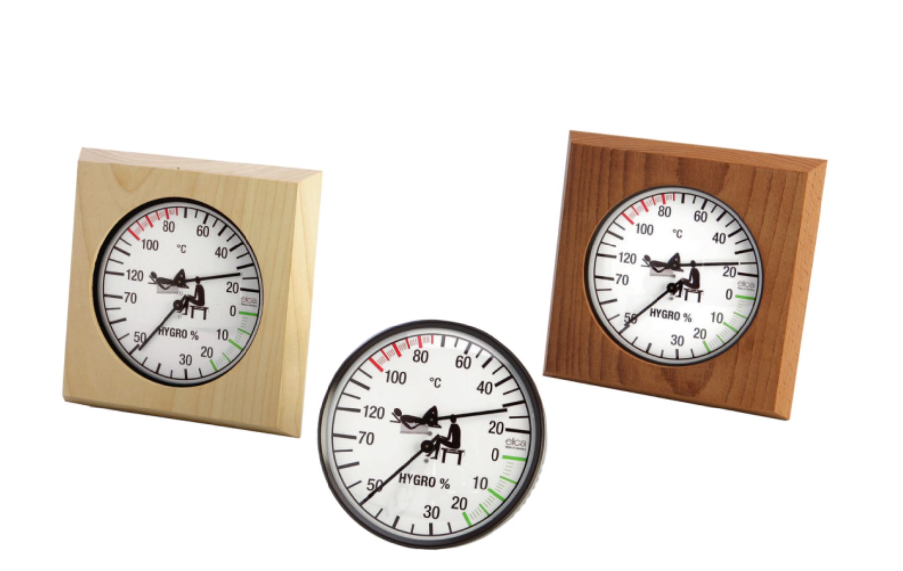 Klimamesser 135 mm Gehäuse Schwarz