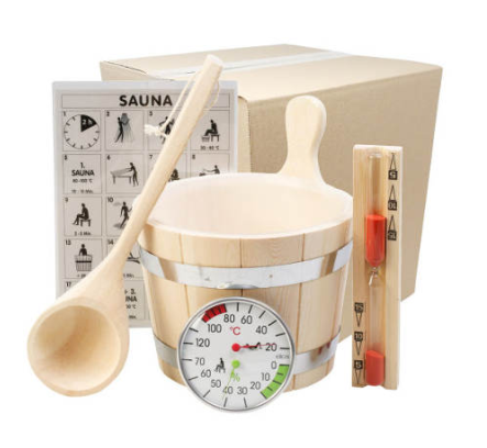 Sauna-Zubehör-Set "Standard" 5-teilig
