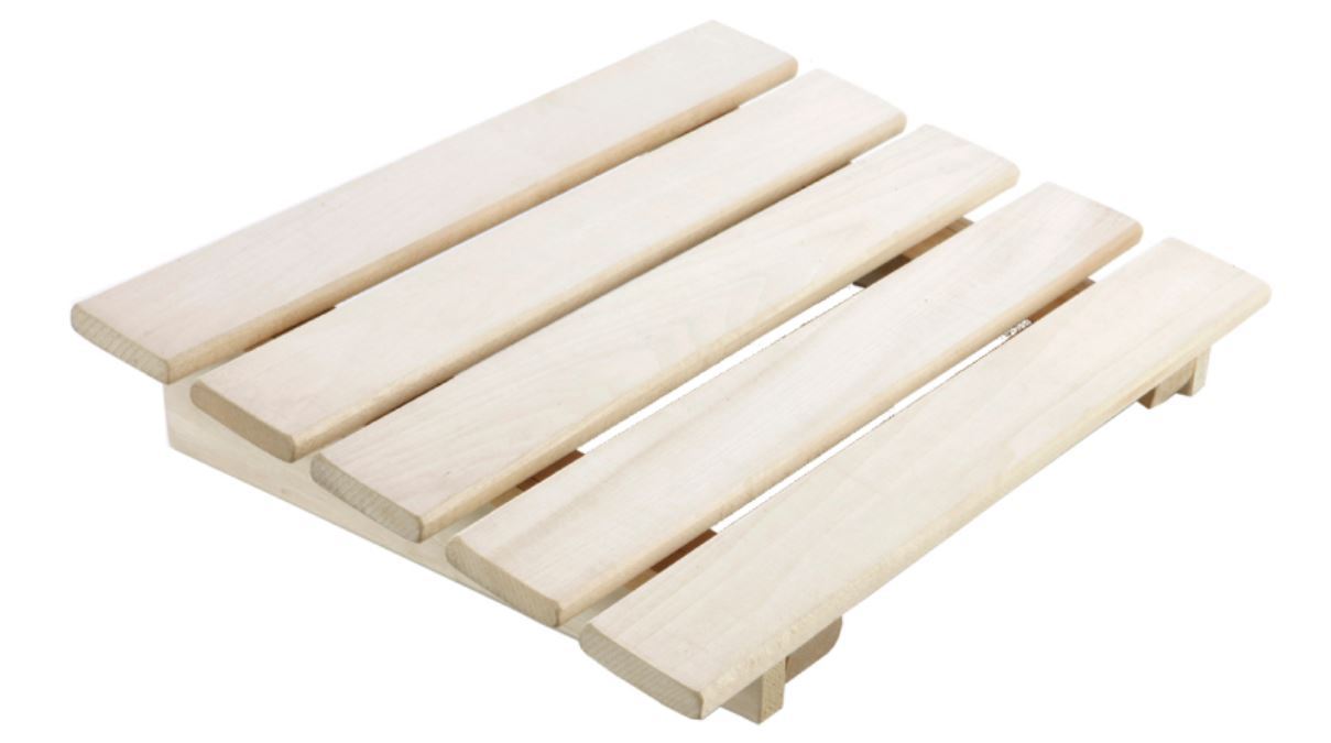 Kopf- oder Fußstütze aus Holz Natur