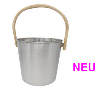 Aufgusseimer ca. 10 l aus Edelstahl