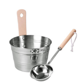 Aufgusseimer ca. 4 l aus Edelstahl