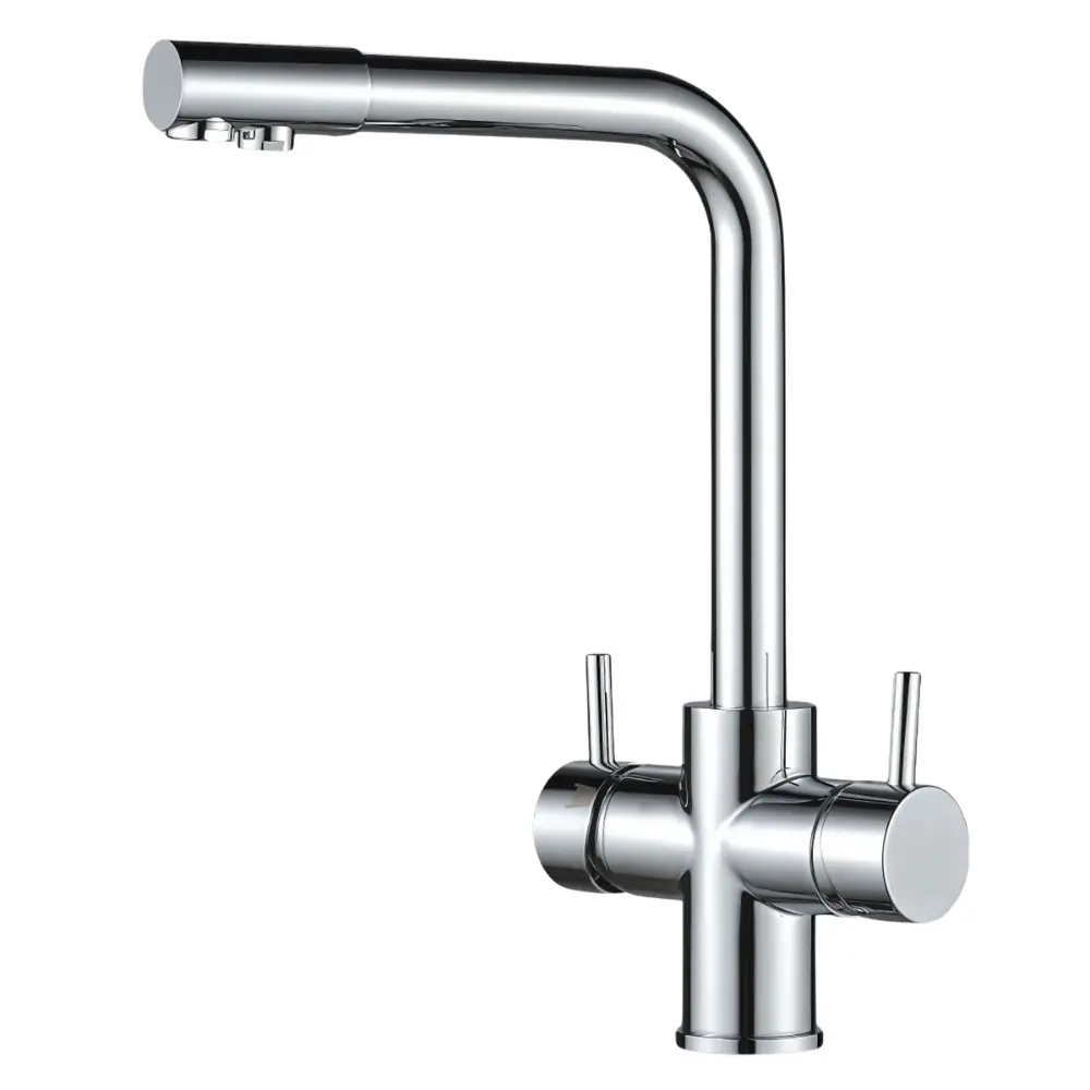 Shop 5-Wege Armatur 5-Wege-Wasserhahn ISABELLA Edelstahl massiv L-Auslauf | Chrom, Schwarz, gebürstet    5-Wege-Wasserhahn ISABELLA Edelstahl massiv L-Auslauf