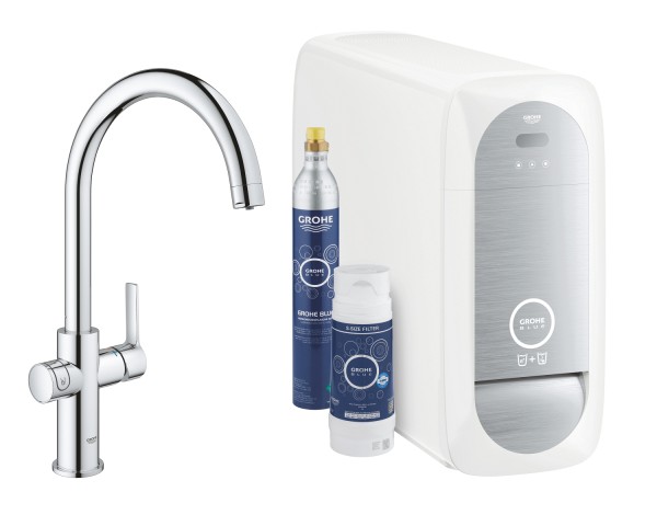 Blue Home ELEMENTS Edition Starterkit Bluetooth/WIFI C-Auslauf chrom Grohe