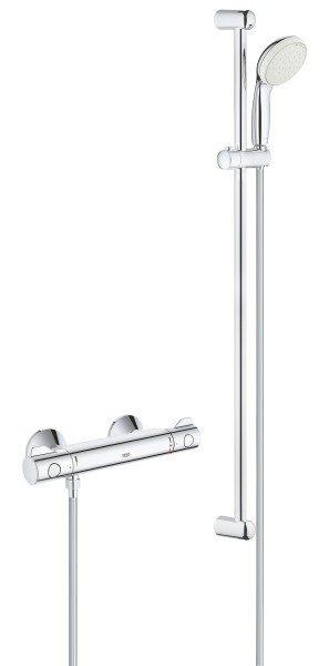 Renovierungs-Set Groth.800 Brause- Therm.u.BG Temp.90cm 2-str.verchr.Grohe