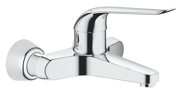 Einhand-Wandbatterie Euroeco-Spezial NEU m.festem Auslauf 204mm verchromt Grohe